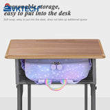Rainbow Students Backpack Water Resistant School Bag Lightweight Cartoon Starry