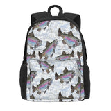 Rainbow Trout Fish Pattern Backpacks Men's Backpacks Bags For Women