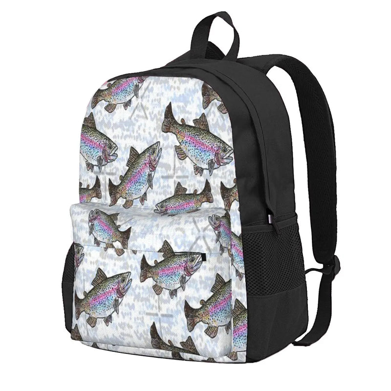Rainbow Trout Fish Pattern Backpacks Men's Backpacks Bags For Women