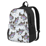 Rainbow Trout Fish Pattern Backpacks Men's Backpacks Bags For Women