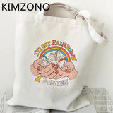 Rainbow Shopping Bag Handbag Bolso Jute Bag Shopper Reusable