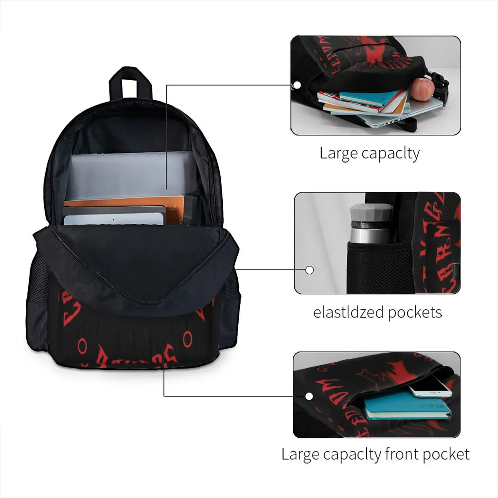 Rakdos Motto 2 Backpacks Men Women Vintage Kids Backpack Bag