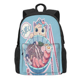 Ramen Time Backpacks Men's & Women's Retro Bags for Children