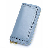 Vintage Clutch Bags Long Wallets Women's Leather Wallets Hollow Out