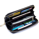 Vintage Clutch Bags Long Wallets Women's Leather Wallets Hollow Out
