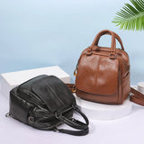 Women Small Pu Leather Backpack Teenage Girls Casual Bags