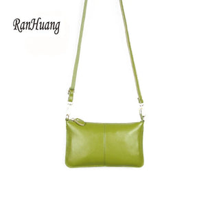 Women Leather Shoulder Bags High Cow Leather Clutches Candy Ladies