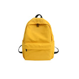 Preppy Style Nylon Backpack Yellow School Bags For Teenagers