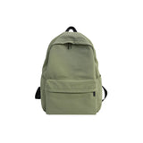 Preppy Style Nylon Backpack Yellow School Bags For Teenagers