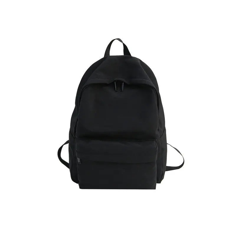 Preppy Style Nylon Backpack Yellow School Bags For Teenagers