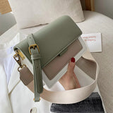 Women's Small Shoulder Bags Patchwork Messenger Bags Girls Crossbody Bags