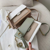 Women's Small Shoulder Bags Patchwork Messenger Bags Girls Crossbody Bags