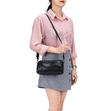Red Leather Shoulder Bag High Cow Leather Small Messenger Crossbody Bag