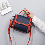 Arrive Women's Shoulder Bags High Pu Leather Handbags Girls Patchwork Messenger