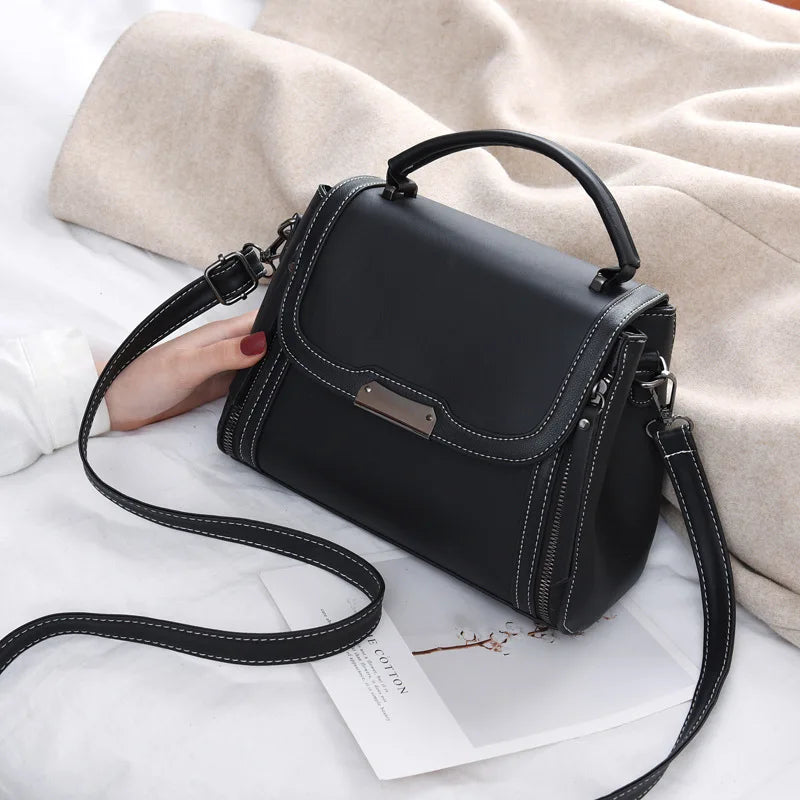 Arrive Women's Shoulder Bags High Pu Leather Handbags Girls Patchwork Messenger