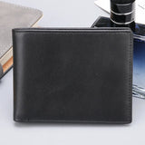 Arrive Men's Leather Wallets Business Short Wallets Thin Male Purses