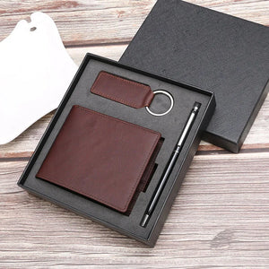 Arrive Men's Leather Wallets Business Short Wallets Thin Male Purses