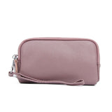 Arrive Women's Leather Wallets Casual Clutch Bags 3 Zippers Multifunction Purses