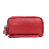 Arrive Women's Leather Wallets Casual Clutch Bags 3 Zippers Multifunction Purses