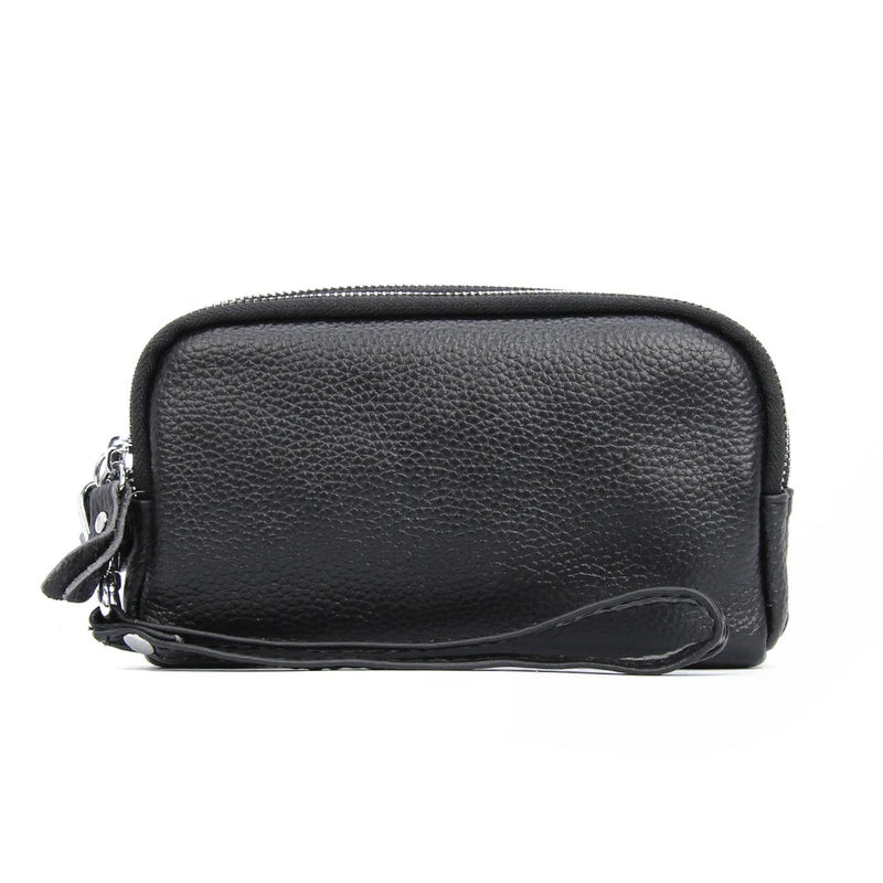 Arrive Women's Leather Wallets Casual Clutch Bags 3 Zippers Multifunction Purses