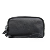 Arrive Women's Leather Wallets Casual Clutch Bags 3 Zippers Multifunction Purses