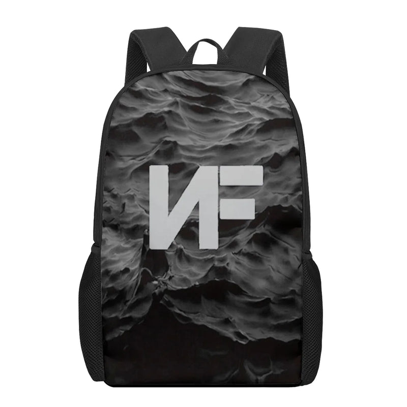 NF Rapper 3D Print School Backpack Boys Girls Teenager Book Bag Shoulder Bags