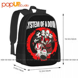Rare System Of A Down Backpack Large Capacity School Foldable