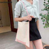 Rattan Straw Shoulder Bags for Women's Summer Beach Bags