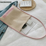 Rattan Straw Shoulder Bags for Women's Summer Beach Bags