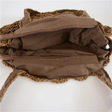 Rattan Tote Bag Sun Flower Lady Shoulder Bag