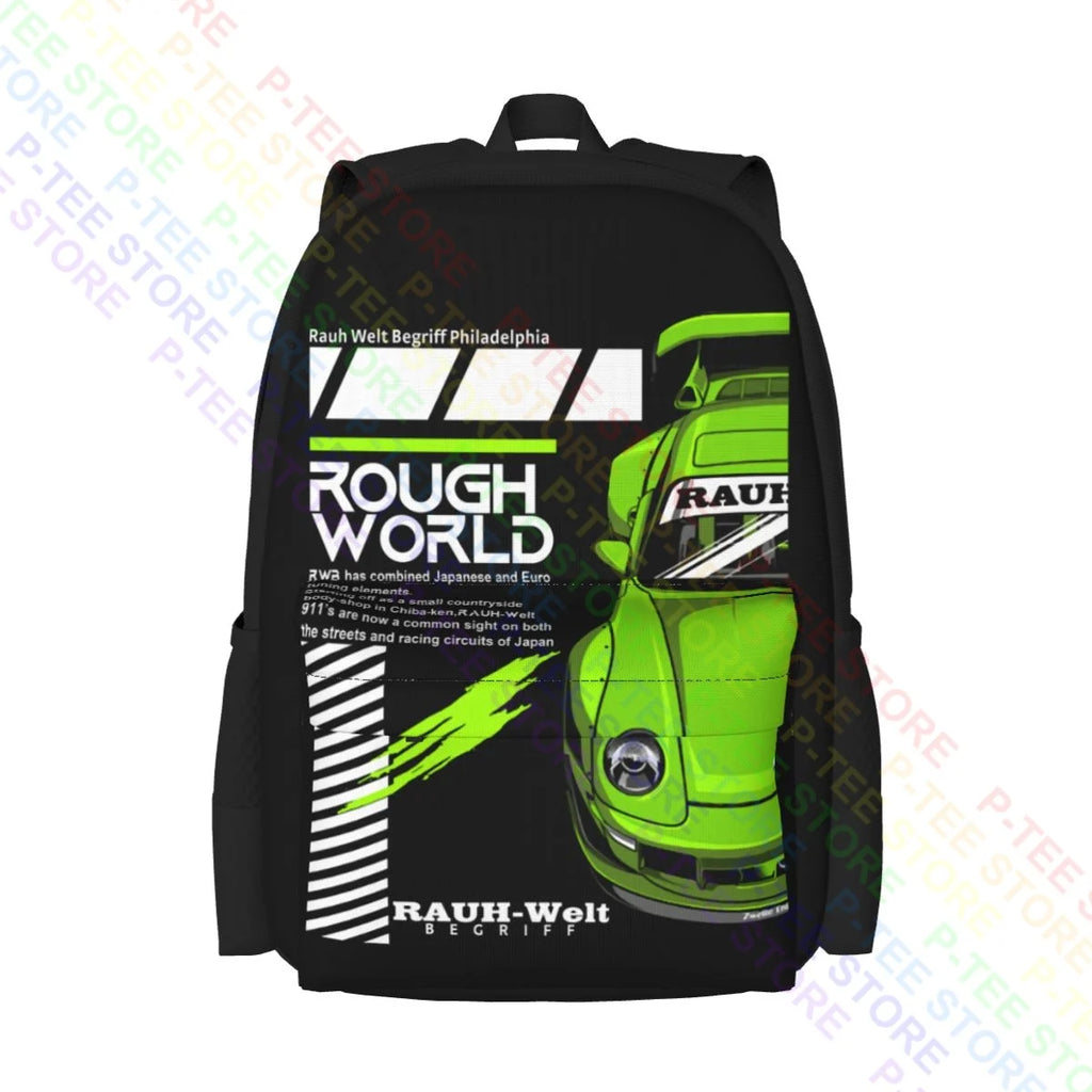 Rwb Vintage Art Print Backpack Large Capacity