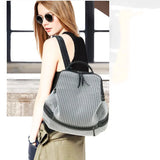 Women's Nylon Backpack Large Capacity School Bags Lightweight Travel Rucksack
