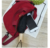 Banana Shaped Embroidery Tote Handbag Women Cartoon Shoulder Bag