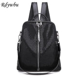 Sequins Backpack Girls Bling Rucksack Students Glitter School Bag