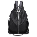 Sequins Backpack Girls Bling Rucksack Students Glitter School Bag