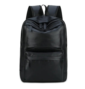 Vintage Men Backpack Teenager School Book Bag Casual Large Capacity PU Leather T