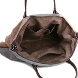 Vintage Patchwork Graffiti Canvas Shoulder Bag Women's Retro Crossbody Tote Hand