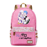Re:Zero Backpack Teenager Casual Travel Laptop Bag