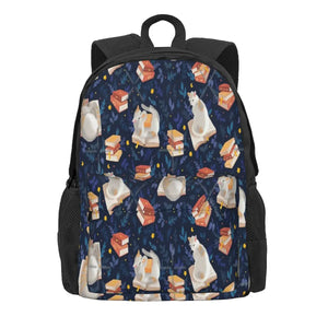 Night Reading Backpacks Men's Women's Travel Bag