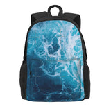 Ocean Waves Backpack for Men and Women