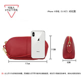 Real Cow Leather Clutch Bag Double Zipper Handbags Brands Ladies Evening Party