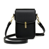 Real Cowhide Leather Women's Mini Messenger Bag Lady Handbag Purse