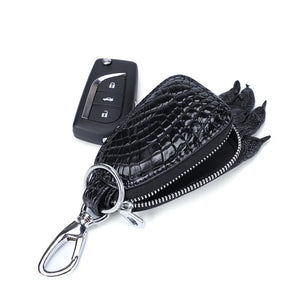 Genuine Crocodile Leather Key Bag with Claw Key Ring