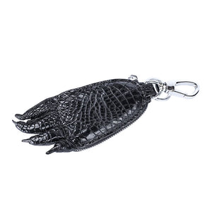 Genuine Crocodile Leather Key Bag with Claw Key Ring