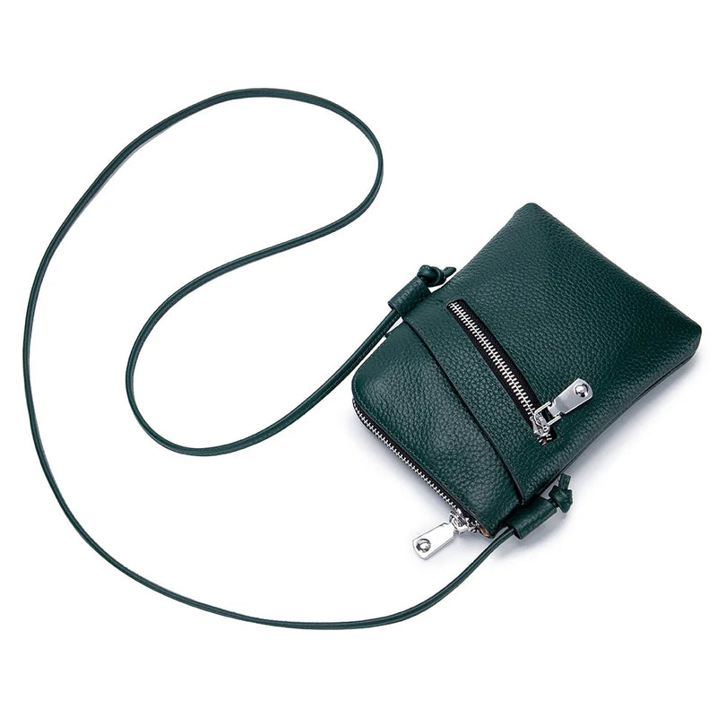 Real Leather Women Shoulder Crossbody Bags Small Handbag Ladies