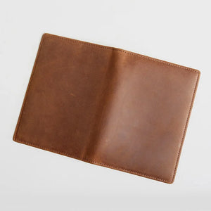 Genuine Leather Passport Cover Wallet Holder