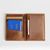 Genuine Leather Passport Cover Wallet Holder