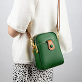 Real Leather Mobile Phone Bag Women's Shoulder Small Bag