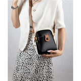 Real Leather Mobile Phone Bag Women's Shoulder Small Bag