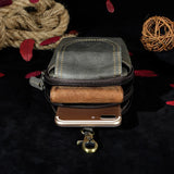 Men Casual Waist Bag Cowhide Hook Belt Pack Cigarette Phone Pouch